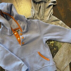 Blue and Gray Hoodies